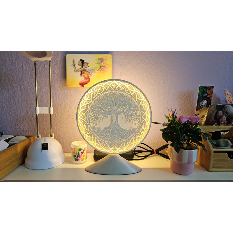 Ringlampe Yggdrasil /  Baum des Lebens